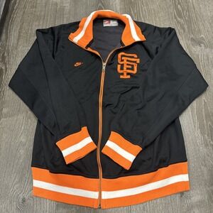 Nike San Francisco Giants Track Jacket Mens Large Cooperstown Collection Warm Up
